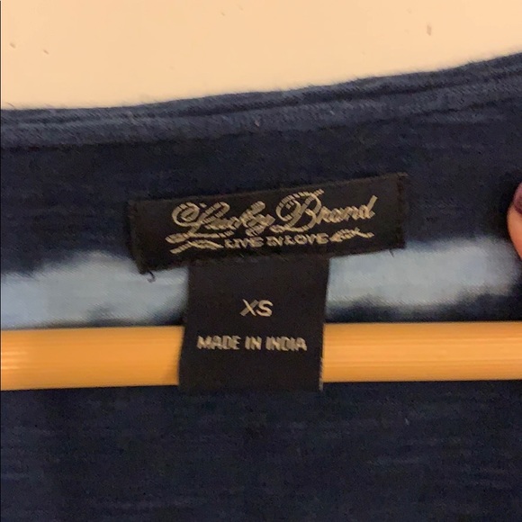 Lucky Brand Blue Tie Dye Top - Picture 5 of 8